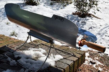 Solar Cooking in the Snow with a Sunny Apple-Cobbler Recipe Image
